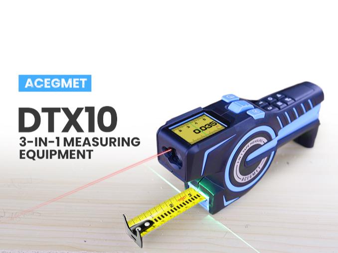 Trena Digital Laser 3 em 1 – Medição Precisa com Laser Verde