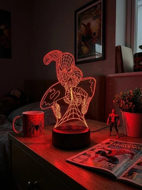 Luminária 3D Homem-Aranha Davuni