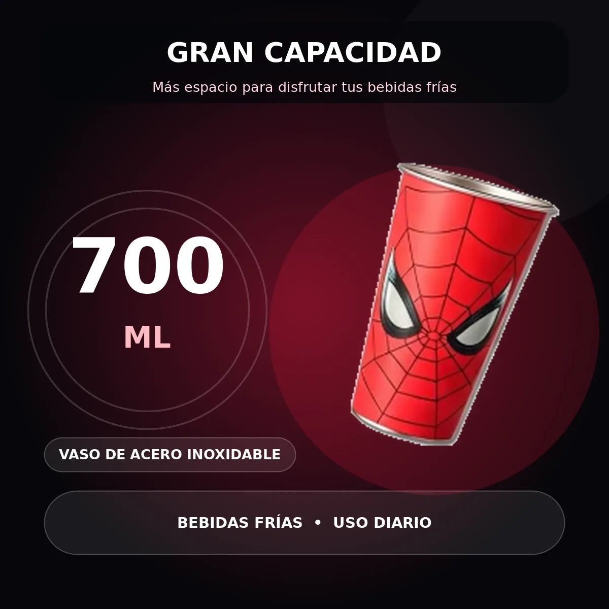 Copo Homem-Aranha termico