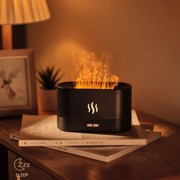 Umidificador FlameAura™ – Efeito Lareira e Difusor de Aromas