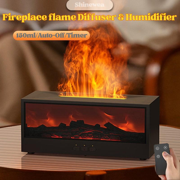 Umidificador FlameAura™ – Efeito Lareira e Difusor de Aromas