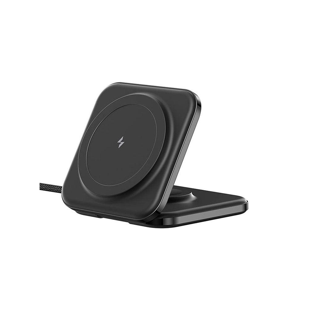 MagStand™ Mini – Carregador Magnético 15W com Suporte Dobrável