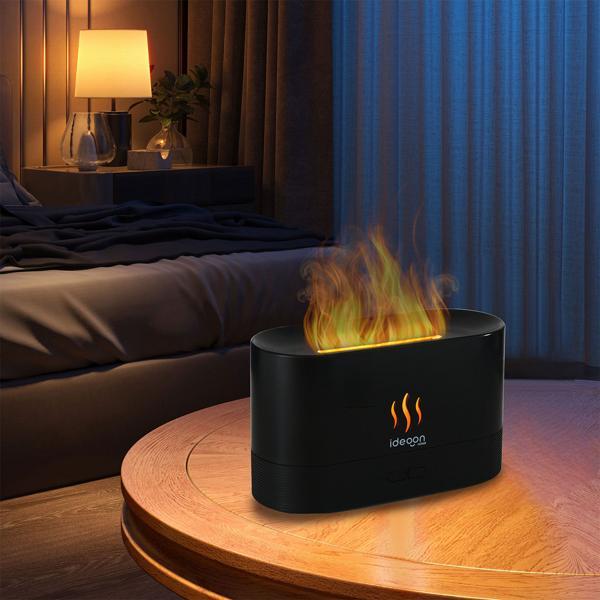 Umidificador FlameAura™ – Efeito Lareira e Difusor de Aromas
