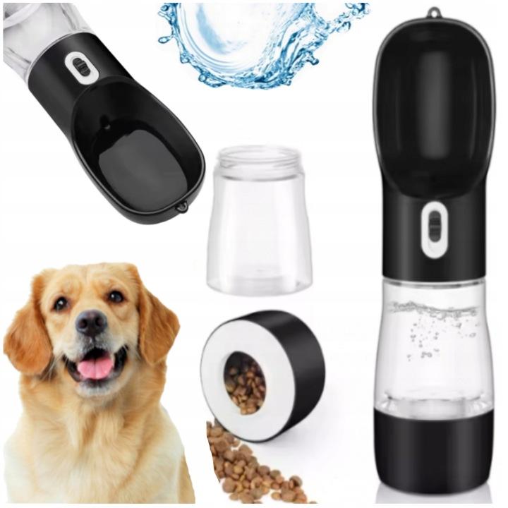 PetGo™ 2 em 1 – Garrafa de Água e Alimentador Portátil para Cães e Gatos