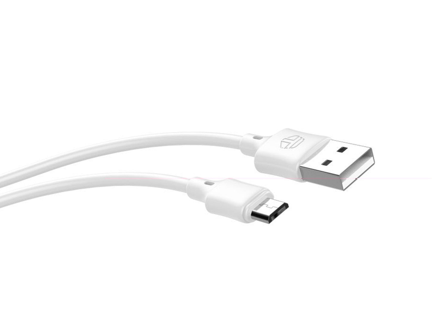 Techancy Cabo De Dados Usb-Micro Branco TB1707, 2 M De Comprimento, 2,4 A De Carregamento, Compatível Com Microdispositivos