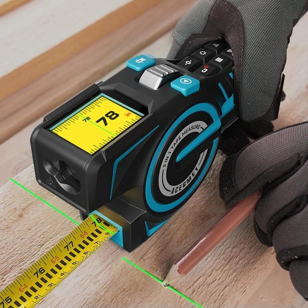 Trena Digital Laser 3 em 1 – Medição Precisa com Laser Verde