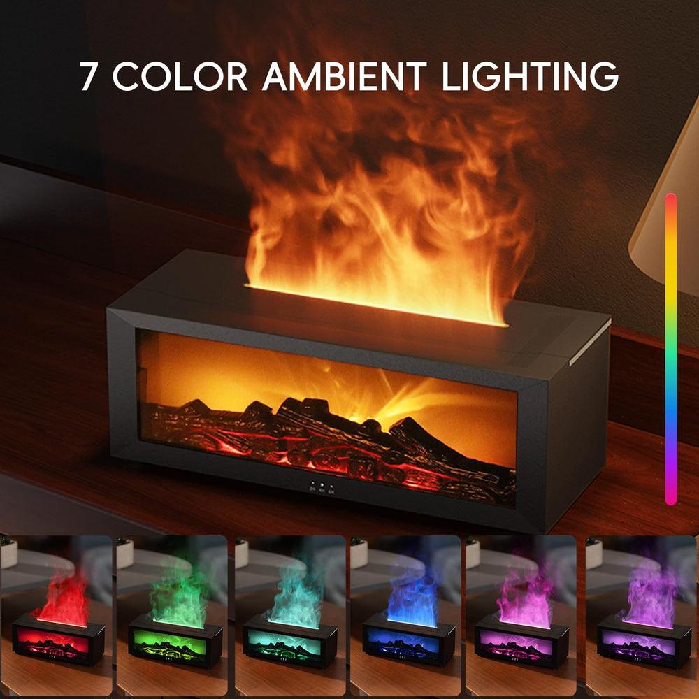 Umidificador FlameAura™ – Efeito Lareira e Difusor de Aromas